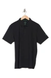 Tom Baine Performance Stretch Polo In Black