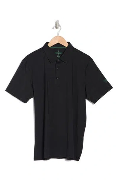 Tom Baine Performance Stretch Polo In Black