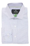 Tom Baine Performance Stretch Winkle Free Button-up Shirt In Blue