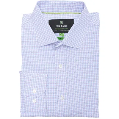 Tom Baine Performance Stretch Wrinkle Free Button-down Shirt In Multi
