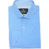 Tom Baine Performance Stretch Wrinkle Free Button-up Shirt In Blue