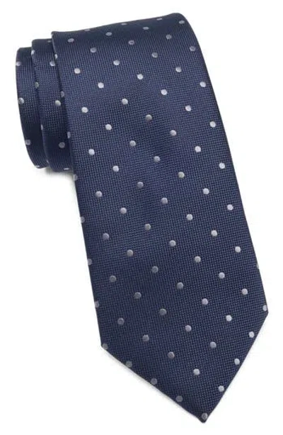 Tom Baine Polka Dot Tie In Blue