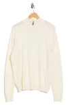 Tom Baine Quarter Zip Pullover In White