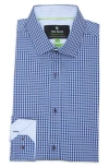 Tom Baine Slim Fit 4-way Stretch Performance Button-down Shirt In Navy