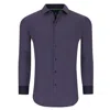 Tom Baine Slim Fit Performance Long Sleeve Geometric Button Down In Blue