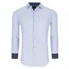 TOM BAINE SLIM FIT PERFORMANCE LONG SLEEVE GEOMETRIC BUTTON DOWN