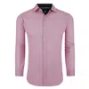 Tom Baine Slim Fit Performance Long Sleeve Mini Plaid Button Down In Pink