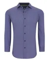 Tom Baine Slim Fit Performance Long Sleeve Printed Button Down In Blue