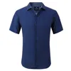 TOM BAINE SLIM FIT PERFORMANCE SHORT SLEEVE GEOMETRIC BUTTON DOWN