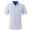 Tom Baine Slim Fit Short Sleeve Performance Stretch Button-up Shirt In White