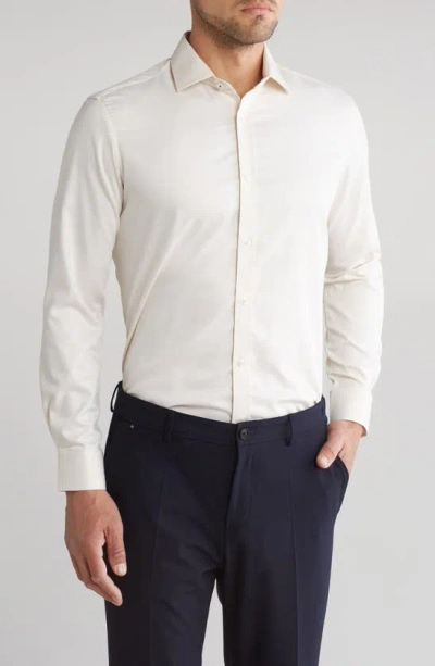Tom Baine Slim Fit Performance Stretch Button-up Shirt In White