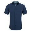 TOM BAINE SLIM FIT SHORT SLEEVE PERFORMANCE STRETCH BUTTON DOWN