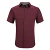 Tom Baine Slim Fit Performance Short Sleeve Button-up Shirt In Red