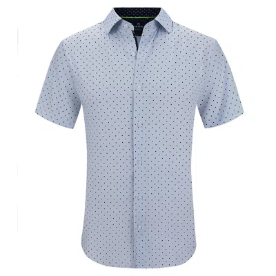 Tom Baine Slim Fit Short Sleeve Performance Stretch Button Down In White