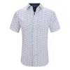 Tom Baine Slim Fit Performance Short Sleeve Button-up Shirt In White
