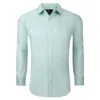 TOM BAINE SOLID LINEN FEEL LONG SLEEVE BUTTON DOWN