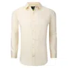 Tom Baine Men's Performance Solid Long Sleeve Button Down Dress Shirt In Yellow