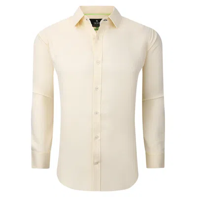 TOM BAINE SOLID LINEN FEEL LONG SLEEVE BUTTON DOWN