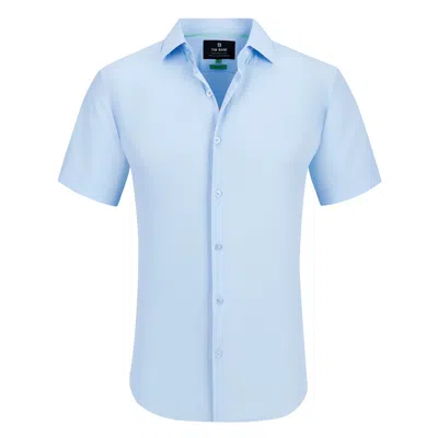 Tom Baine Solid Performance Button Down In Blue