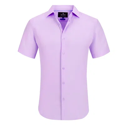 Tom Baine Solid Performance Button Down In Purple