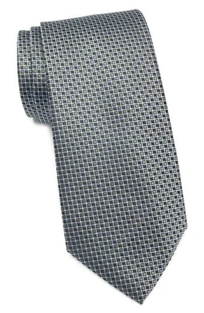 Tom Baine Textured Dot Tie In Blue