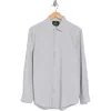 Tom Baine Textured Performance Button-up Shirt In Silver
