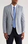 Tom Baine Textured Two-button Sport Coat In Gray