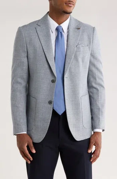 Tom Baine Textured Two-button Sport Coat In Gray