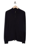 Tom Baine Zip Sweater In Blue