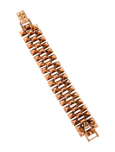 Pre-owned Tom Binns Pyramid Link Bracelet In Multi