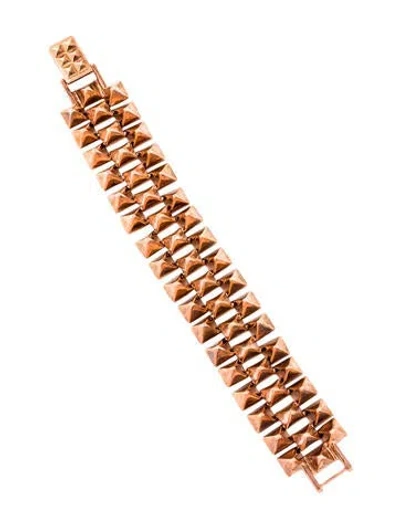 Pre-owned Tom Binns Pyramid Link Bracelet In Multi