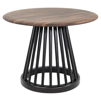 Pre-owned Tom Dixon 2020s  Fan Side / End Table In Oak 4x Available In Brown