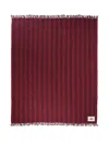Tom Dixon Band Striped Throw (200cm X 160cm) In Red