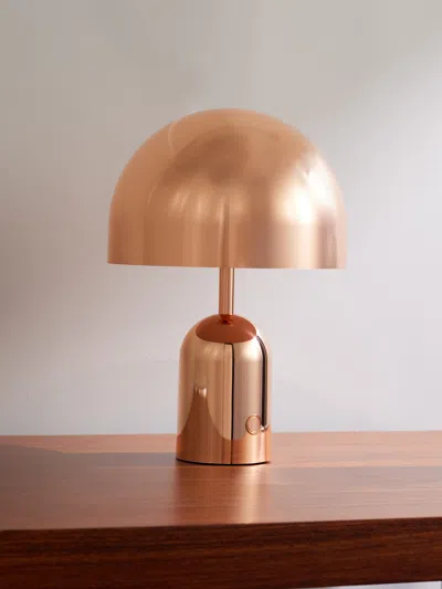 Tom Dixon Bell Portable Copper-tone Led Lamp In Metallic