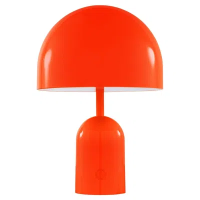 Pre-owned Tom Dixon 'bell' Portable Led Lamp In Fluoro In Red