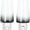 Tom Dixon Black Tank High Ball Glass Set In Clear Grad