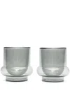 Tom Dixon Set Of 2 Bump Mugs In Grey