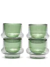 Tom Dixon Set Of 4 Bump Espresso Cups In Grey