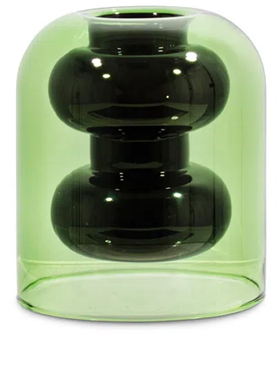Tom Dixon Bump Glass Vase In Black