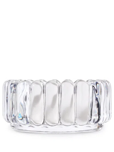 Tom Dixon Clear Press Small Glass Bowl In Neutrals