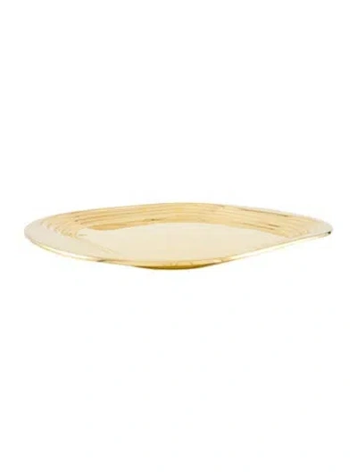 Pre-owned Tom Dixon Eclectic Form Tray In Gold
