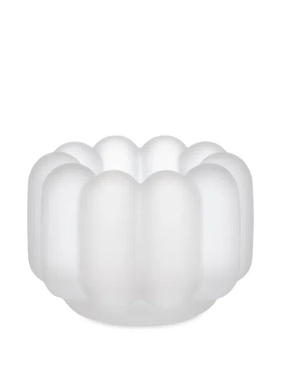 Tom Dixon Frosted-finish Candle Holder In White
