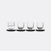 Tom Dixon Glassware Clear / Black Base 4 In Clear / Black Base