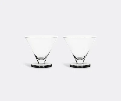 Tom Dixon Glassware Clear / Black Base 6