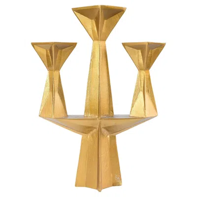 Pre-owned Tom Dixon Gold “gem” Series Candelabra, Rough & Smooth Collection, 2013