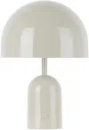 Tom Dixon Gray Bell Portable Table Lamp In Grey
