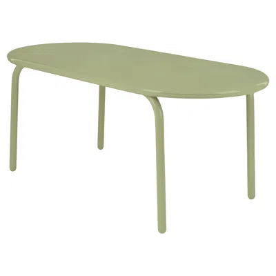 Pre-owned Tom Dixon 'groove' Aluminum Outdoor Dining Table In Moss Green