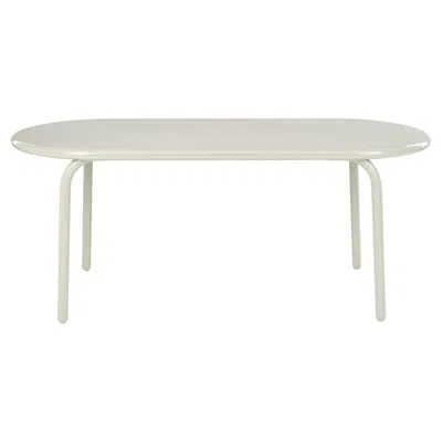 Pre-owned Tom Dixon 'groove' Aluminum Outdoor Dining Table In Putty In Gray