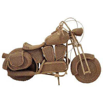 Pre-owned Tom Dixon Life Size Harley Davidson Motorcycle, 1980's In Brown