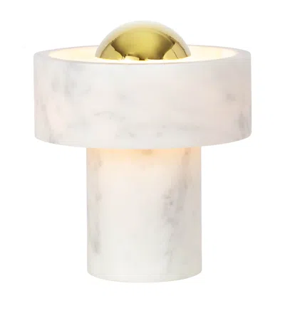 Tom Dixon Marble Portable Table Lamp In Neutral